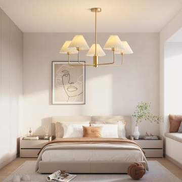 Stylish KCO Lighting 5-Lights Mid Century Modern Chandelier