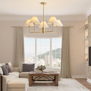 Stylish KCO Lighting 5-Lights Mid Century Modern Chandelier