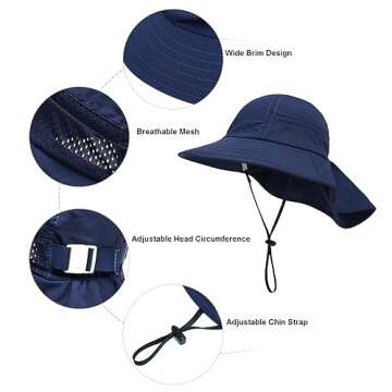 Muryobao Toddler Sun Hat UPF 50+ Protection for Kids