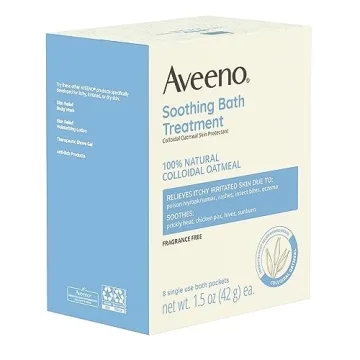 Aveeno Sensitive Skin Soothing Bath Treatment Packets