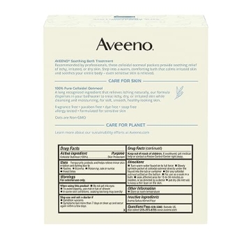 Aveeno Sensitive Skin Soothing Bath Treatment Packets