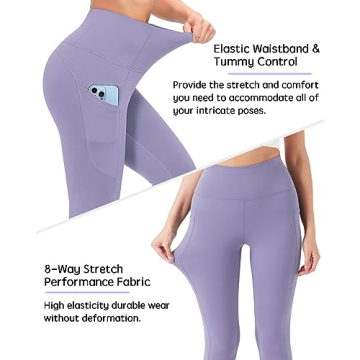 YOYOYOGA Women's Buttery Soft Yoga Pants with Pockets