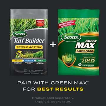 Scotts Turf Builder Triple Action, Weed Killer and Preventer Plus Lawn Fertilizer, 4,000 sq. ft., 20 lbs.