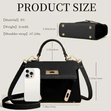 Urcura Elegant Crossbody Purse for Women - Ideal for Work & Travel