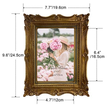 Elegant PHAREGE 5x7 Vintage Frame for Cherished Memories