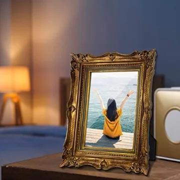 Elegant PHAREGE 5x7 Vintage Frame for Cherished Memories