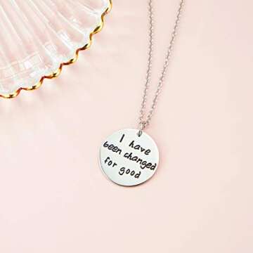 Melix Home Wicked the Musical Necklace Because I Knew You,I Have Been Changed for Good Gifts for Sister Friendship Gifts BFF Gifts Necklace Set of 2 (necklace)