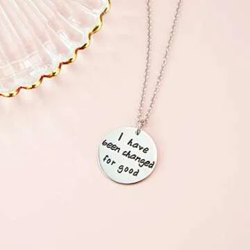 Melix Home Wicked the Musical Necklace Because I Knew You,I Have Been Changed for Good Gifts for Sister Friendship Gifts BFF Gifts Necklace Set of 2 (necklace)