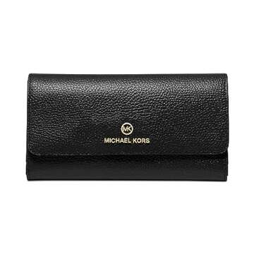 Michael Kors Jet Set Charm Trifold Wallet - Luxury Black