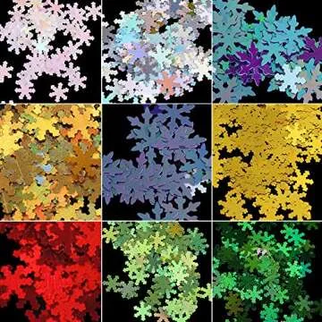Snowflake Glitter Nail Sequins for Creative Nail Art