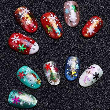 Snowflake Glitter Nail Sequins for Creative Nail Art