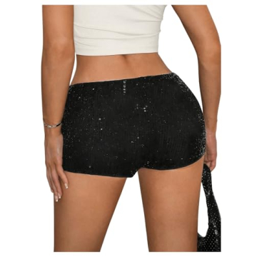 SHENHE Sequin Mini Shorts For Trendy Night Outs