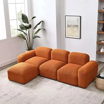 GNIXUU Modular Sectional Sofa | Convertible L-Shaped Couch