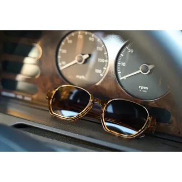 Stylish Blackburn Half-Rim Sunglasses with UV Protection