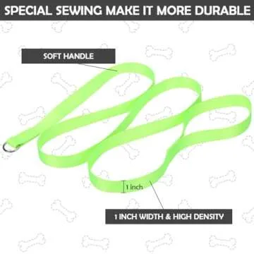 HOMIMP Slip Lead Dog Leash 6 FT- 8 PCS Bulk Colors Kennel Control Leashes for Small Medium Large Dogs Puppy Animal Rescue, Grooming - Heavy Duty Strong Nylon 6 Foot Long for Shelter, Vet, Training
