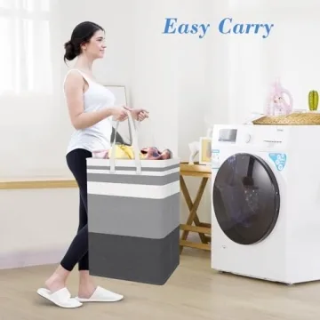 BlissTotes Collapsible Waterproof Laundry Basket Set