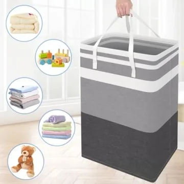 BlissTotes Collapsible Waterproof Laundry Basket Set