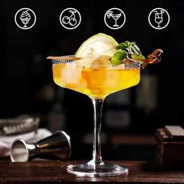Montex Vintage Cocktail Glasses - Perfect for Cocktails