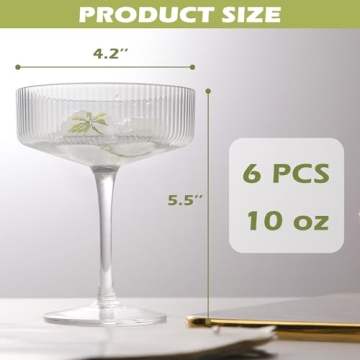 Montex Vintage Cocktail Glasses - Perfect for Cocktails