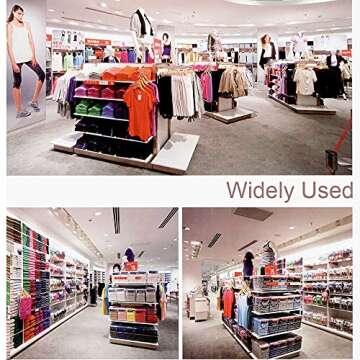 4.5" 500Pcs Hang Tag Fasteners Silks and Satin Strings Safety Pin and Barb Easy and Fast to Attach(White)