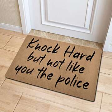 Welcome Mats with Rubber Back 30"(L) x 18"(W) Funny Doormat for Entrance Way Monogram Mats for Front...