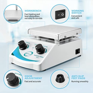 Precision SH-2 Hot Plate Magnetic Stirrer Mixer for Labs