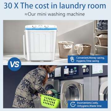 DOGHLY Double Tub Portable Washer and Spin Dryer 18lbs