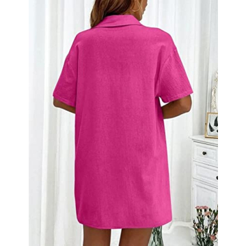 Mundoven Women’s 2 Piece Linen Shorts Set for Summer