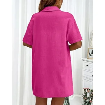 Mundoven Women’s 2 Piece Linen Shorts Set for Summer