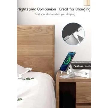 Aoviho Cell Phone Stand for Desk, Desktop Phone Holder, Aluminum Mobile Phone Stand for iPhone 15 14 13 12 pro Mini 11 X Xr Xs max 8 7 6 6s Plus Samsung Galaxy S21 Ultra All Smart Phones,Silver