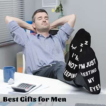 ZXGXLAW Birthday Gifts for Dad,Men Husband Grandpa Women idea Fathers Day Christmas Im Not Sleeping ...
