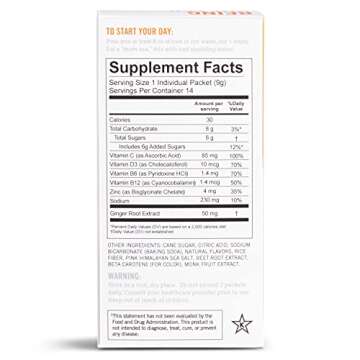 Munchkin® Milkmakers® Prenatal Drink Mix for Morning Sickness & Nausea Relief + Immune Support, Blood Orange, 14 Count