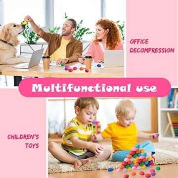 Kasyat 40 Pcs Brain Stress Ball Halloween Brain Mini Brain Shaped Stress Ball Bulk PU Hand Muscle Exercise Pressure Ball for Adult Improving Grip Strength Object Recognition Prop Mold(Colorful,Mini)