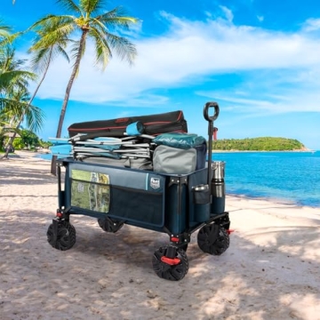 Timber Ridge Folding Cart with Brakes for Camping