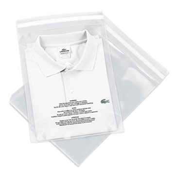 Spartan 9x12 Self Seal Clear Poly Bags - 1000 Count