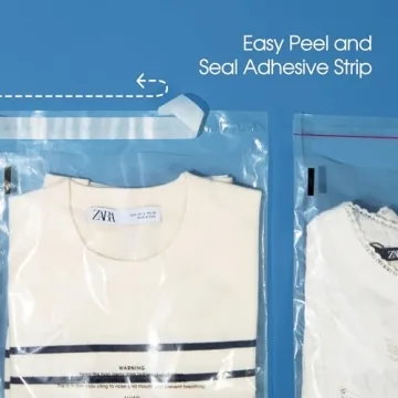 Spartan 9x12 Self Seal Clear Poly Bags - 1000 Count