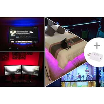 PANGTON VILLA LED Strip Lights for 40-60 inch TVs