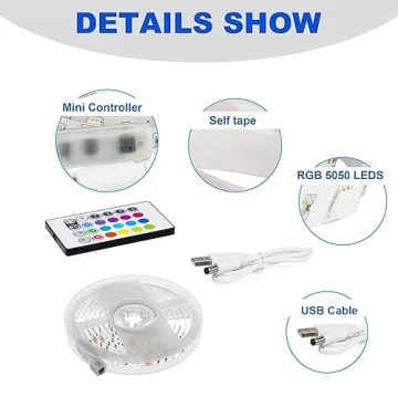 PANGTON VILLA LED Strip Lights for 40-60 inch TVs