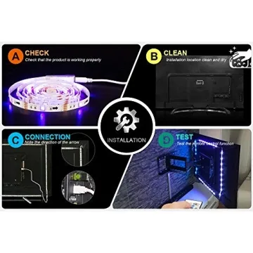 PANGTON VILLA LED Strip Lights for 40-60 inch TVs