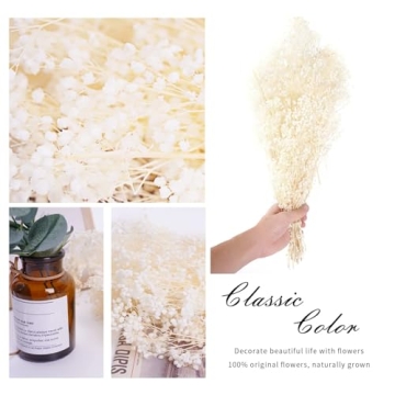 MIHUAGE Dried Baby’s Breath Flowers for Weddings and Home Decor
