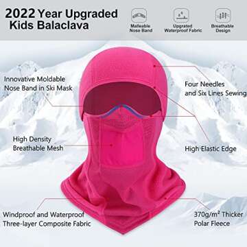 Vorshape Kids Balaclava Ski Mask – Warm & Windproof