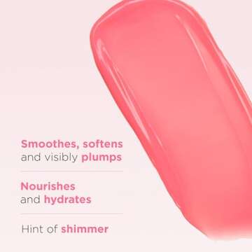 Clarins Natural Lip Perfector | Award-Winning | Sheer Finish Lip Plumping Gloss | Instant 3D Shine | Nourishing, Hydrating, Softening | Contains Natural Plant Extracts With Skincare Benefits