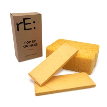 rE: Pop Up Sponges (10Pk) for Eco-Friendly Dishwashing – Biodegradable & Plastic Free