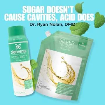 Elementa Silver Mouth Rinse 20 fl oz - Wintermint Flavor