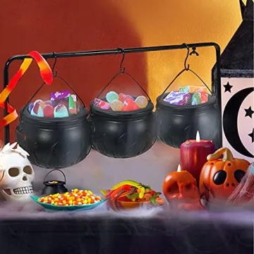 Charming Halloween Cauldron Serving Set for Festive Events