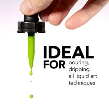 Daler-Rowney Acrylic Ink Set of 6 - Vibrant Colors for Artists