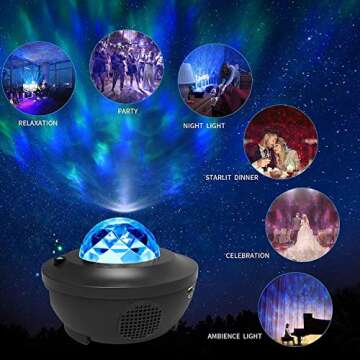 Galaxy Projector for Bedroom, Starlight Projector, 3 in 1 Starry Night Light Projector w Bluetooth Speaker, Star Projector Galaxy Light, Constellation Projector, Room Lights for Bedroom, Sky Light