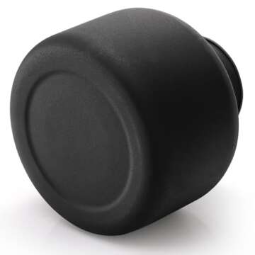 Goaste Metal Matte Flower Vase, Small Black Vase for Flowers, 6.5 Inch Tall Iron Frosted Flower Arranging Vase for Table Centerpiece, Home, Shelf, Office, Garden Decor, Black