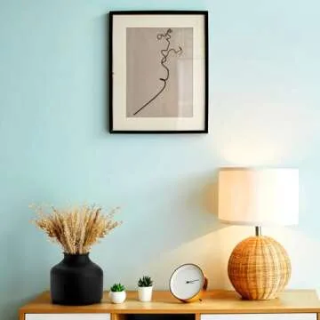 Goaste Metal Matte Flower Vase, Small Black Vase for Flowers, 6.5 Inch Tall Iron Frosted Flower Arranging Vase for Table Centerpiece, Home, Shelf, Office, Garden Decor, Black