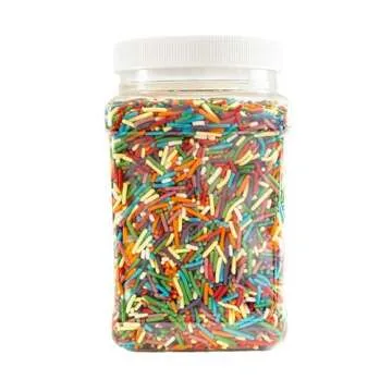 Sugar Free Rainbow Assorted Colorful Sprinkles 1.5 Lbs